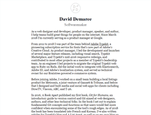 Tablet Screenshot of demaree.me