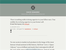 Tablet Screenshot of log.demaree.me